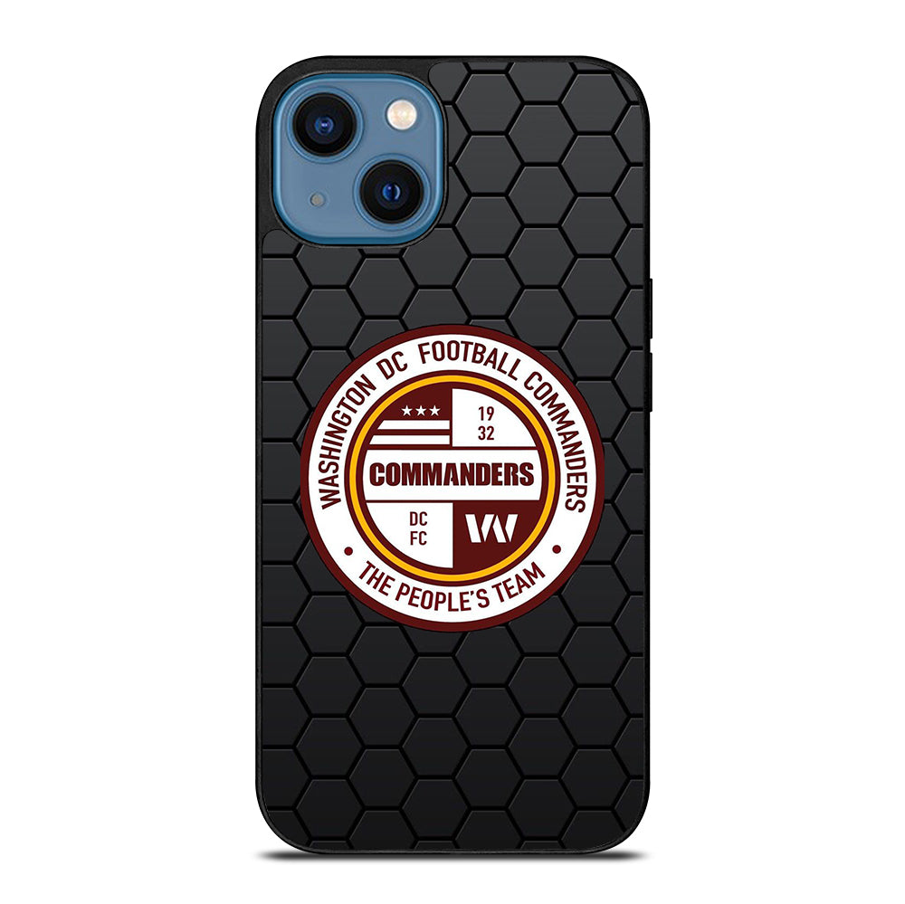 WASHINGTON COMMANDERS HEXAGON iPhone 14 Case Cover