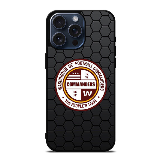 WASHINGTON COMMANDERS HEXAGON iPhone 15 Pro Max Case Cover
