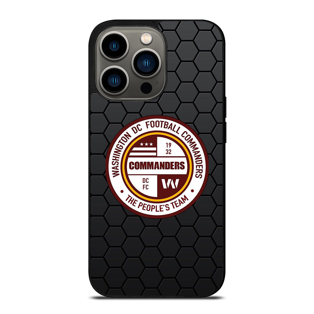WASHINGTON COMMANDERS HEXAGON iPhone 13 Pro Case Cover