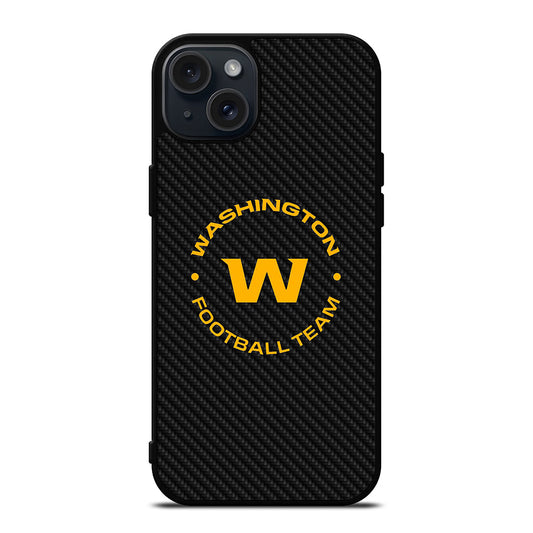 WASHINGTON FOOTBALL LOGO CARBON iPhone 15 Plus Case Cover