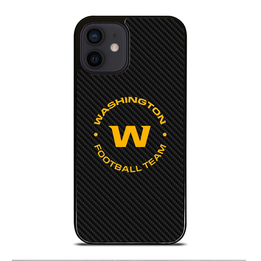 WASHINGTON FOOTBALL LOGO CARBON iPhone 12 Mini Case Cover