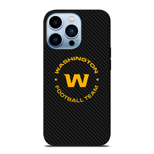 WASHINGTON FOOTBALL LOGO CARBON iPhone 13 Pro Max Case Cover