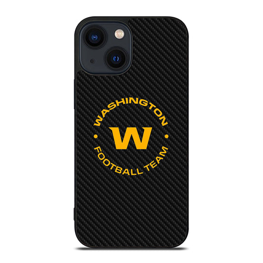 WASHINGTON FOOTBALL LOGO CARBON iPhone 14 Plus Case Cover