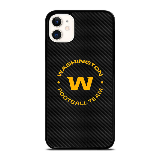 WASHINGTON FOOTBALL LOGO CARBON iPhone 11 Case Cover
