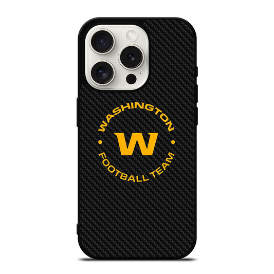 WASHINGTON FOOTBALL LOGO CARBON iPhone 15 Pro Case Cover