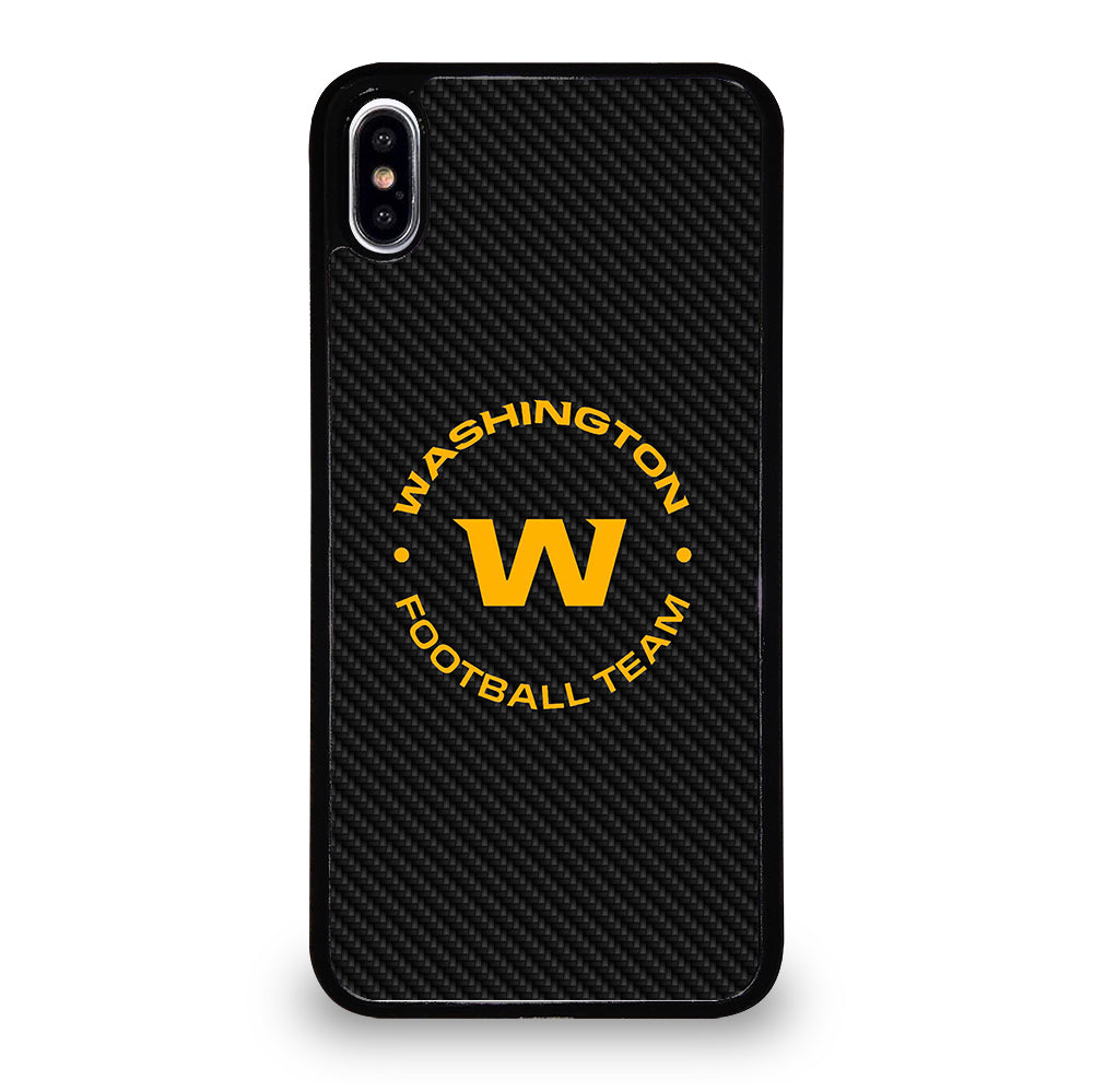 WASHINGTON FOOTBALL LOGO CARBON iPhone XS Max Case Cover