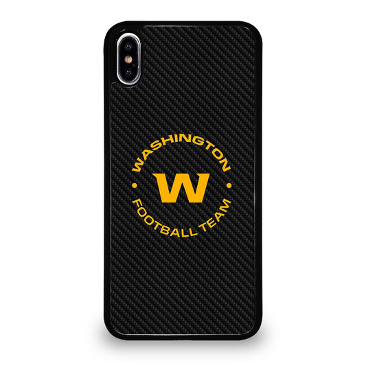 WASHINGTON FOOTBALL LOGO CARBON iPhone XS Max Case Cover