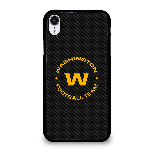 WASHINGTON FOOTBALL LOGO CARBON iPhone XR Case Cover