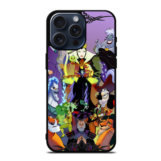 WICKED DISNEY VILLAINS CARTOON 3 iPhone 15 Pro Max Case Cover