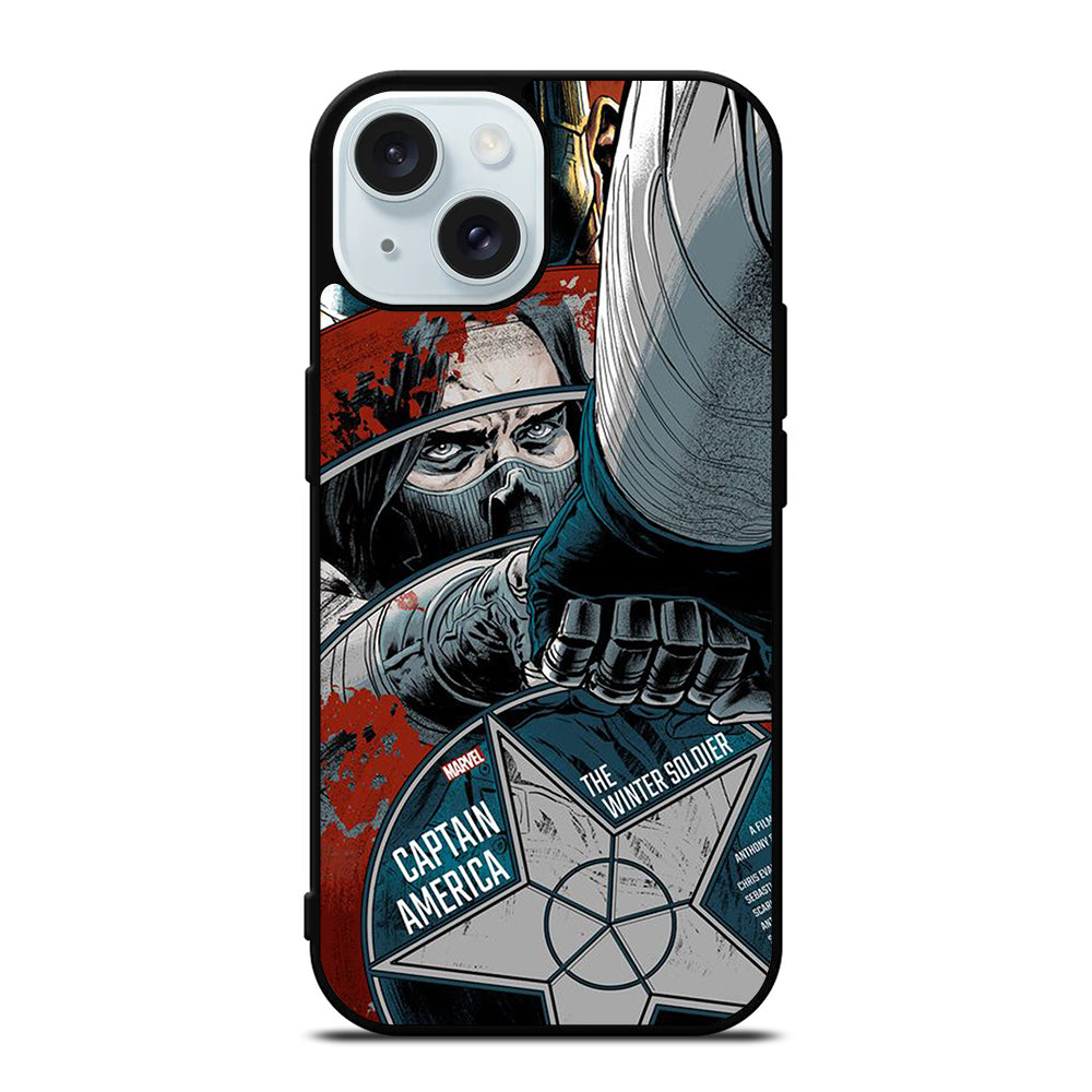 WINTER SOLDIER MARVEL COMIC iPhone 15 Case Cover