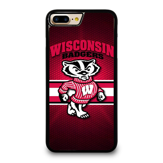 WISCONSIN BADGERS METAL LOGO iPhone 7 / 8 Plus Case Cover