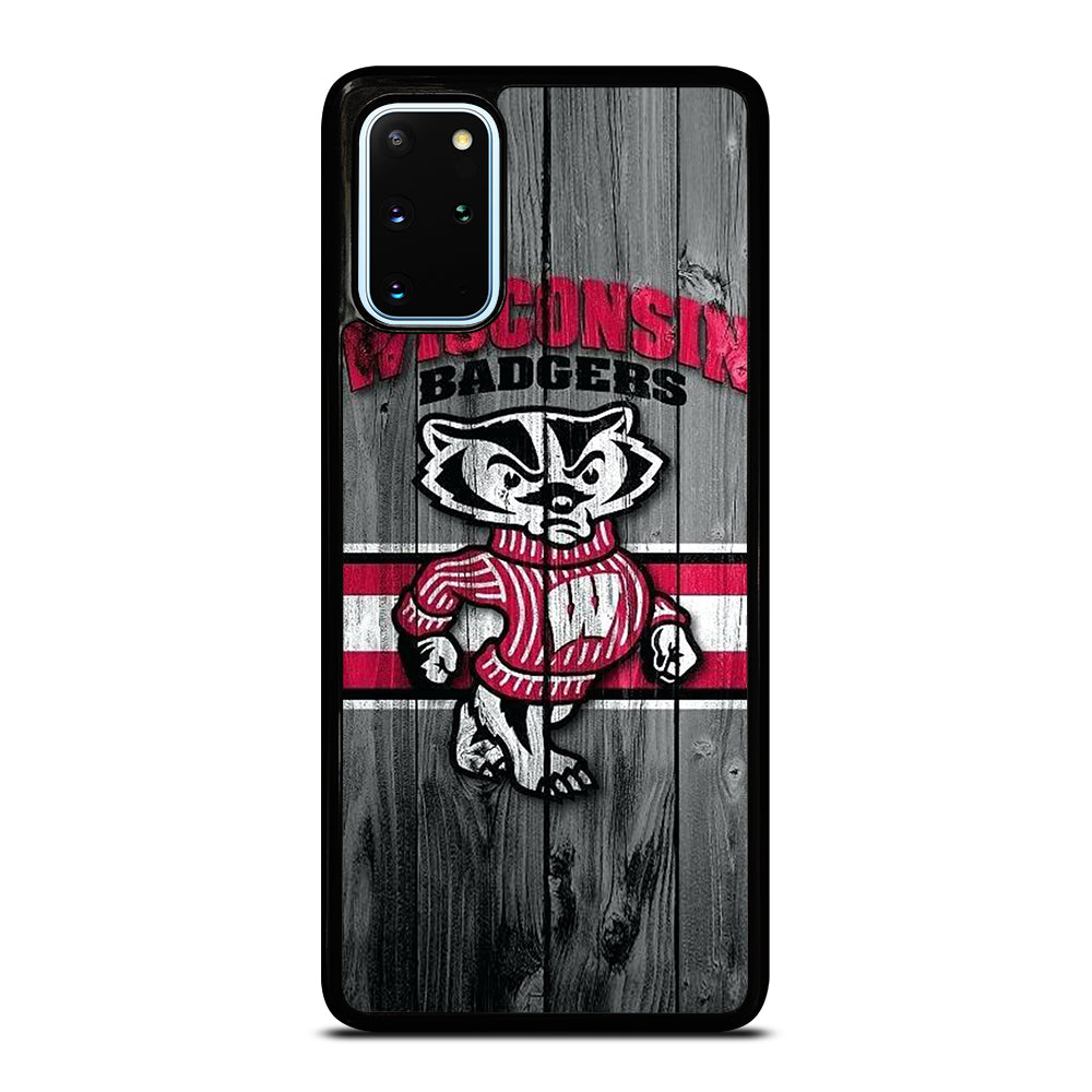 WISCONSIN BADGERS WOODEN LOGO Samsung Galaxy S20 Plus Case Cover