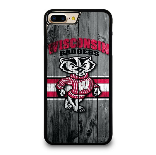 WISCONSIN BADGERS WOODEN LOGO iPhone 7 / 8 Plus Case Cover