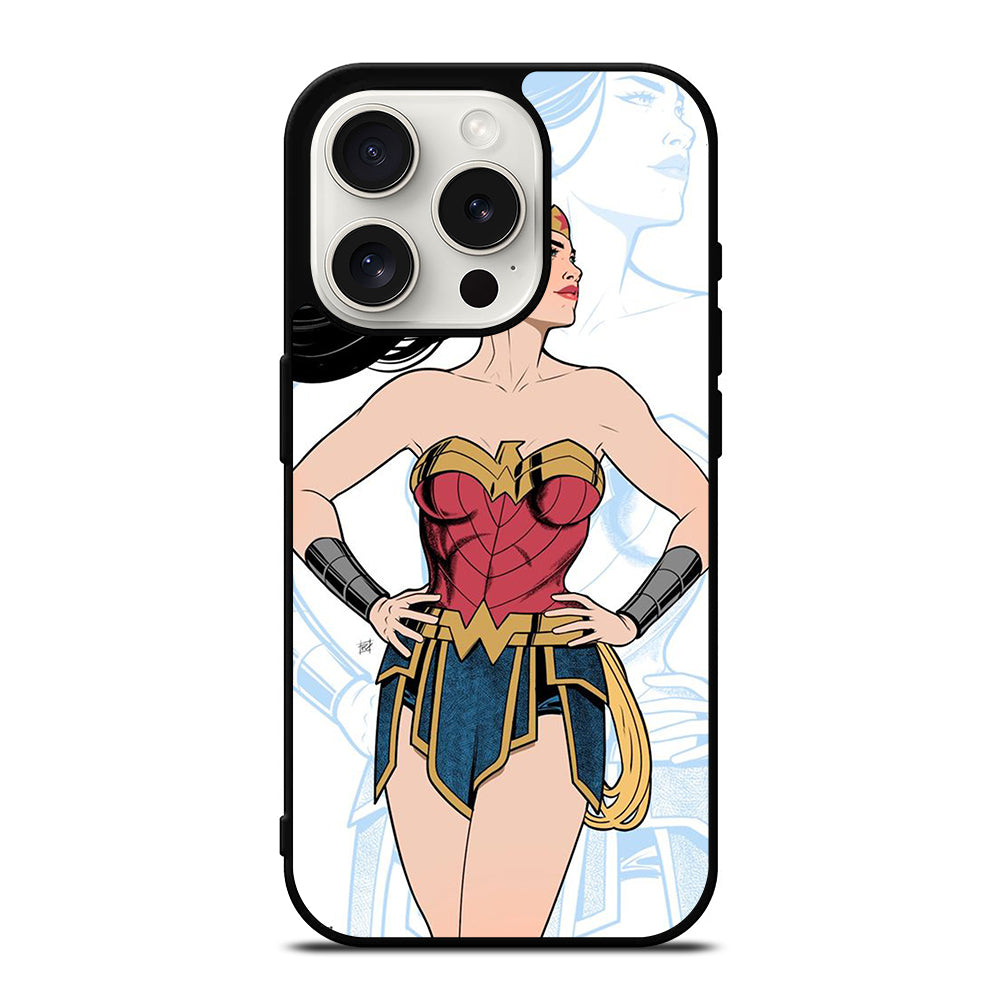 WONDER WOMAN CARTOON iPhone 15 Pro Case Cover