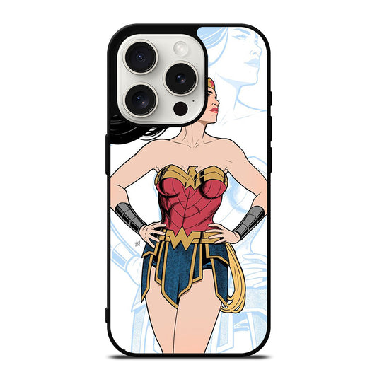 WONDER WOMAN CARTOON iPhone 15 Pro Case Cover
