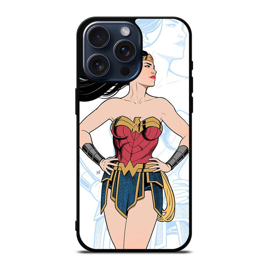 WONDER WOMAN CARTOON iPhone 15 Pro Max Case Cover